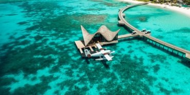 Aerial view of a luxury tourist resort