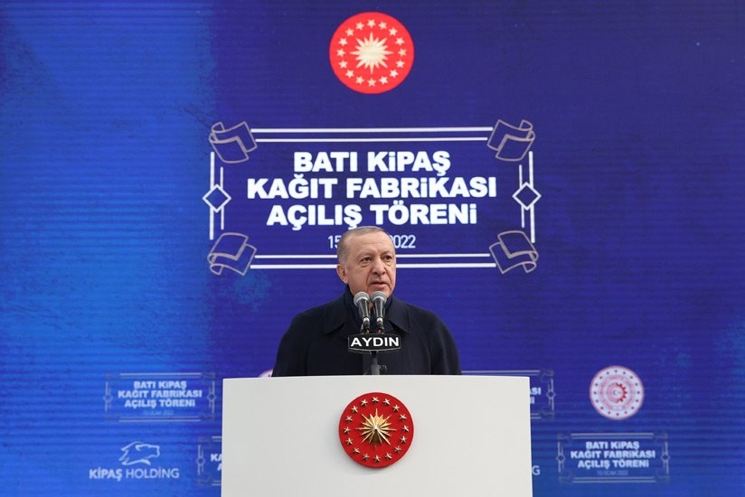 Erdoğan, Batı Kipaş Kâğıt Fabrikası’nın açılışını yaptı