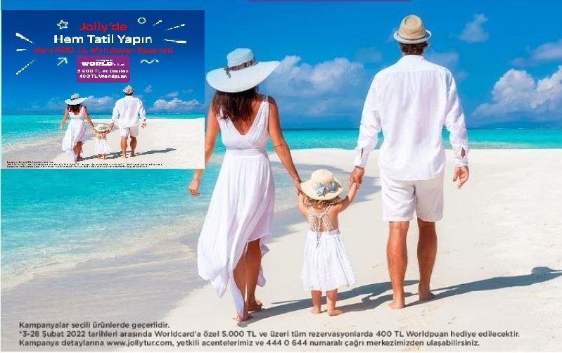 Jolly ile tatil yapan kazanıyor