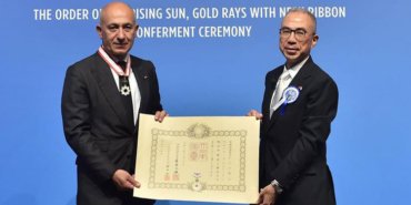 Erman Ilıcak'a Japonya'nın en yüksek devlet nişanı