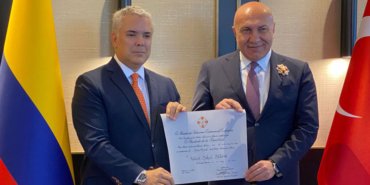 Yüksel Yıldırım'a Kolombiya'nın en yüksek devlet nişanı
