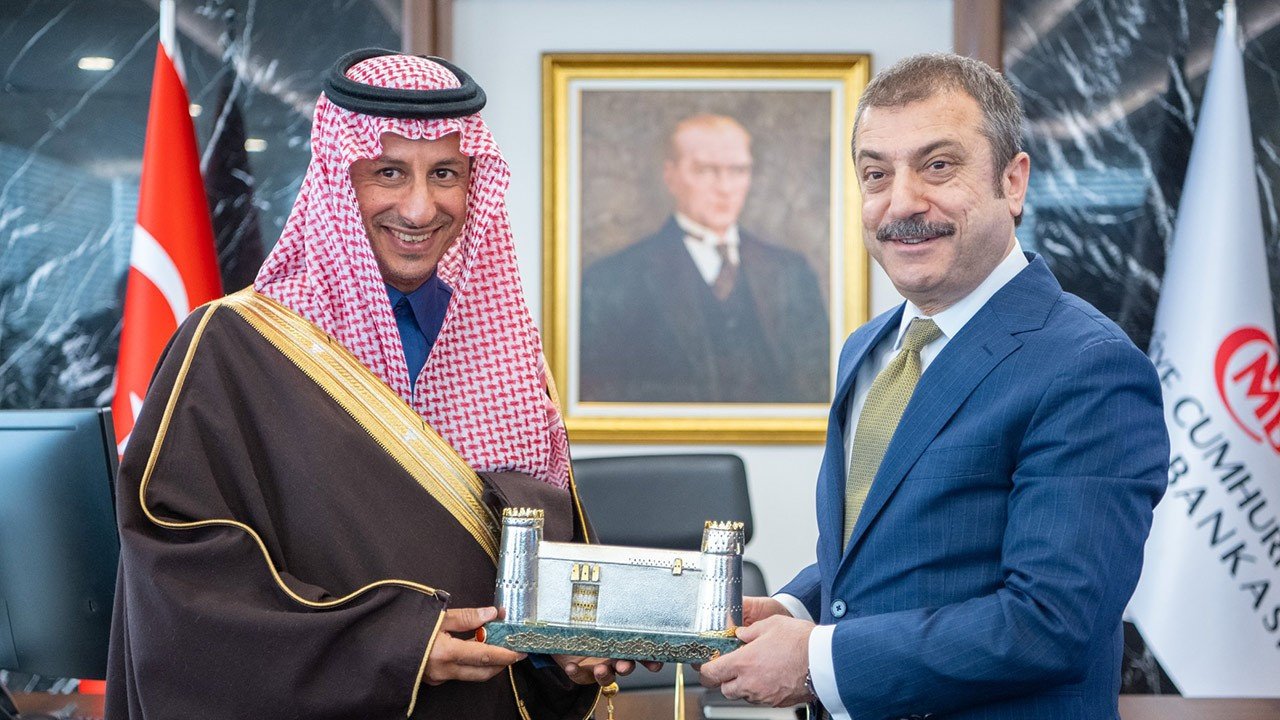 Ahmed Al Khateeb ile TCMB Başkanı Şahap Kavcıoğlu