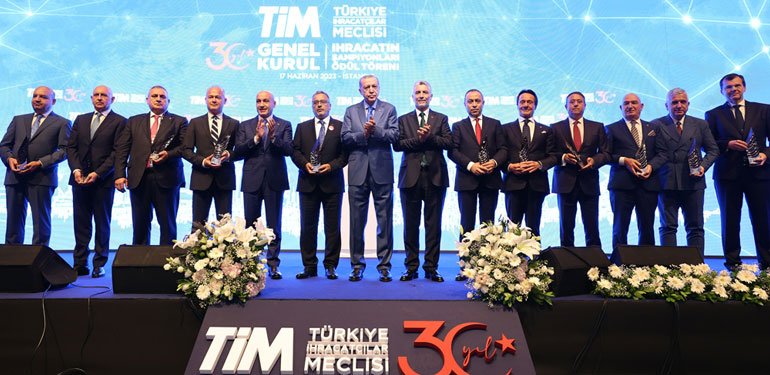 İhracatın Şampiyonları ödül töreni