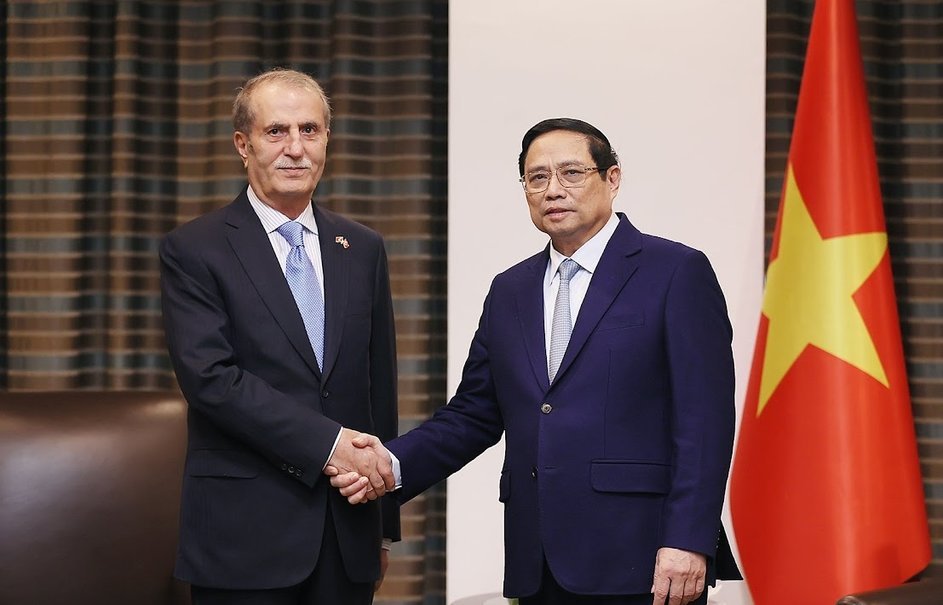 IC Holding Yönetim Kurulu Başkanı İbrahim Çeçen, Vietnam Başbakanı Pham Minh Chinh