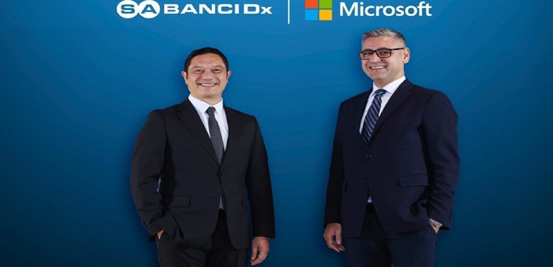 SabancıDx Genel Müdürü Tevfik Kor-Microsoft Türkiye Genel Müdürü Levent Özbilgin