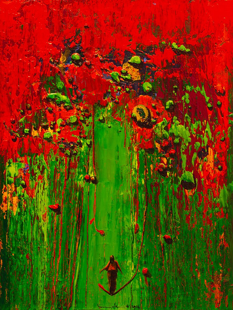 22- Balance,2024, Tuval üzerine akrilik boya, 80 x 60 cm