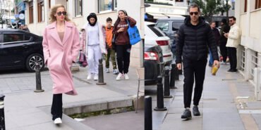 Raif Dinçkök, kız arkadaşıyla Bebek'te