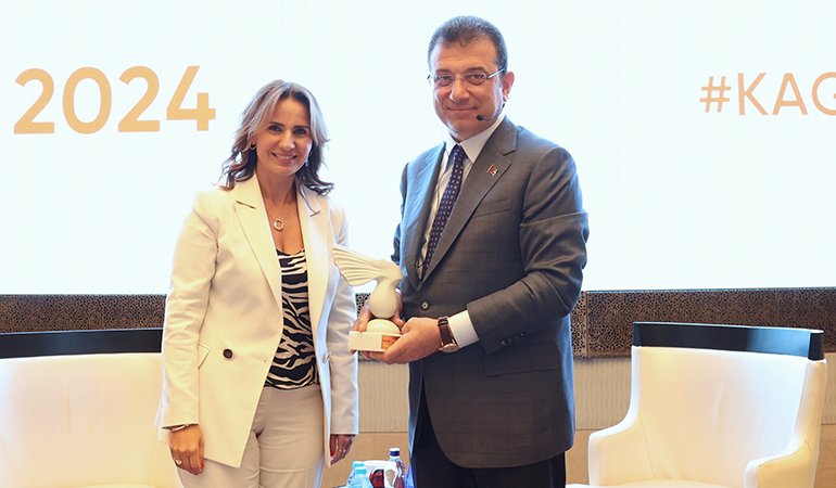 KAGİDER Yönetim Kurulu Başkanı Esra Bezircioğlu - İBB Başkanı Ekrem İmamoğlu