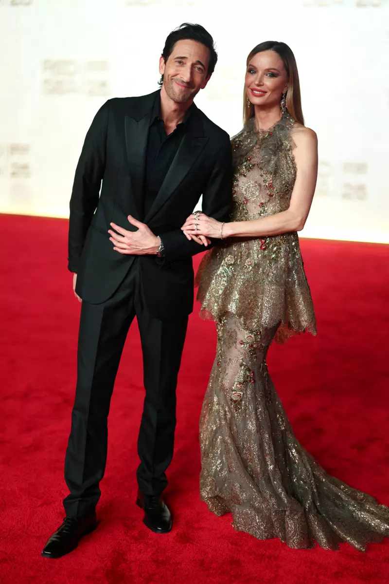 Adrien Brody and Georgina Chapman
