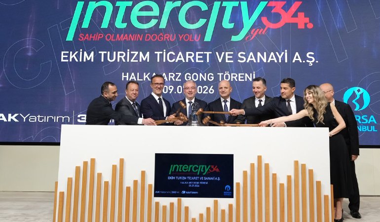 Intercity halka arzını başarıyla tamamladı: 726 bin yatırımcıdan 7,8 milyar TL talep