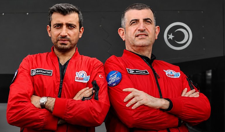 Baykar Yönetim Kurulu Başkanı Selçuk Bayraktar ve Baykar Genel Müdürü Haluk Bayraktar